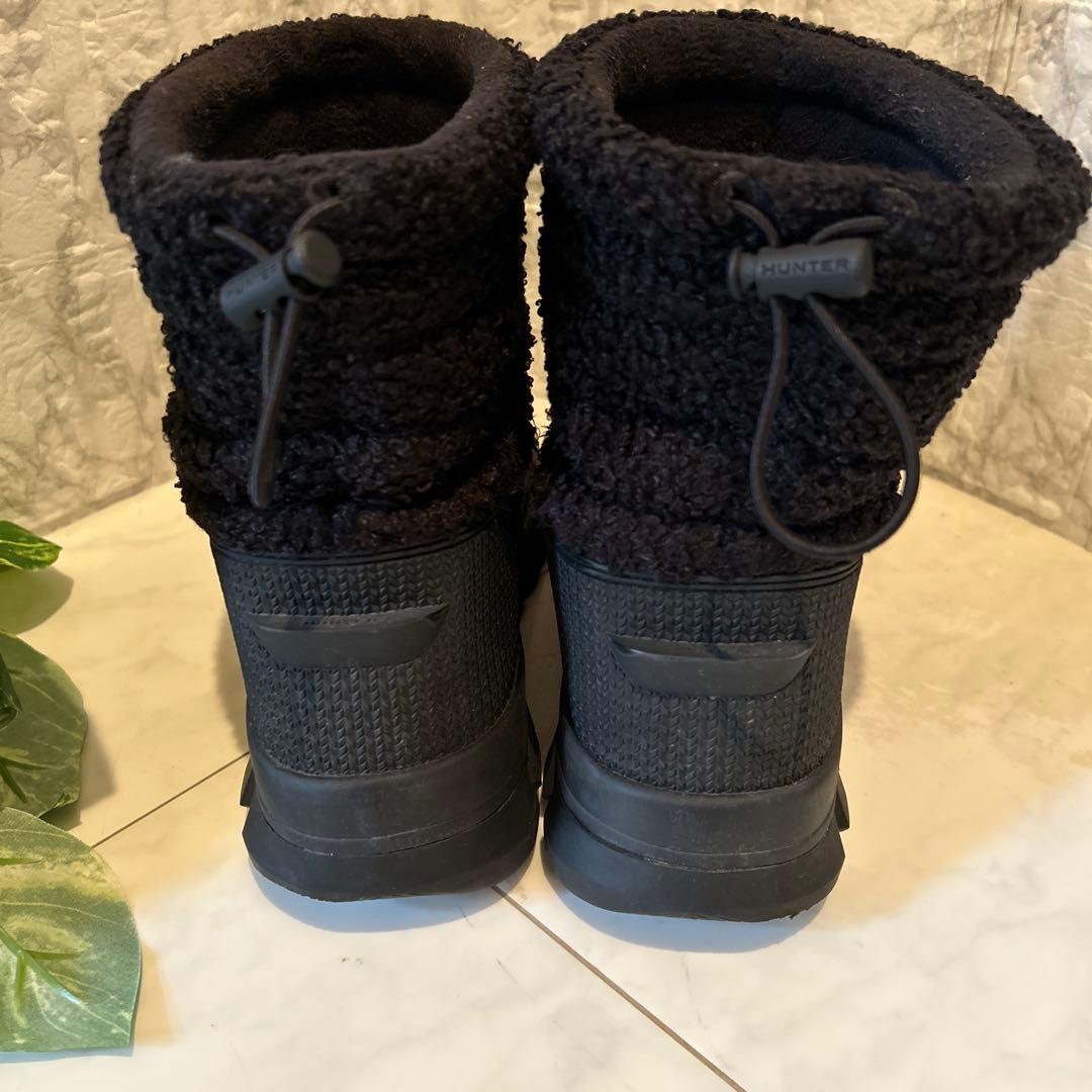 HUNTERハンター レディース シェルパ スノーブーツ ショート23.0