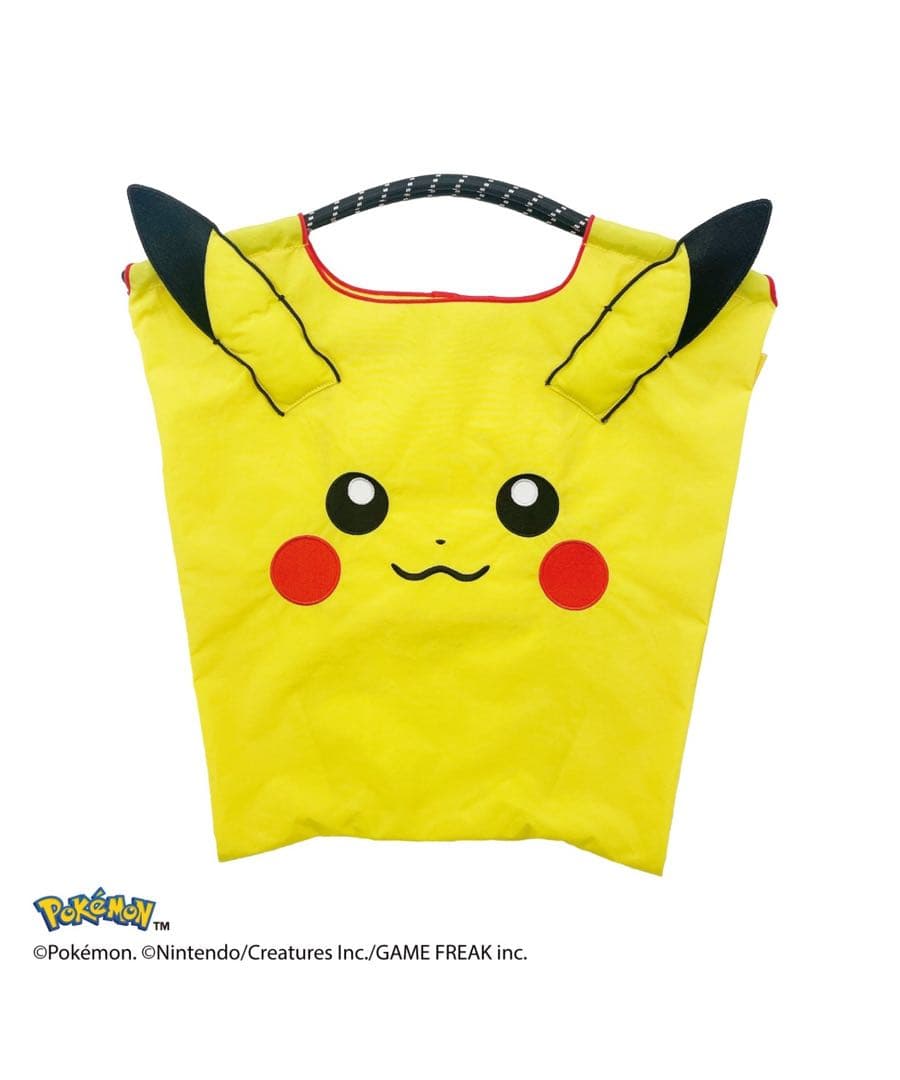 ボールアンドチェーン　ポケモン ピカチュウ コラボ トートバッグエコバッグ M