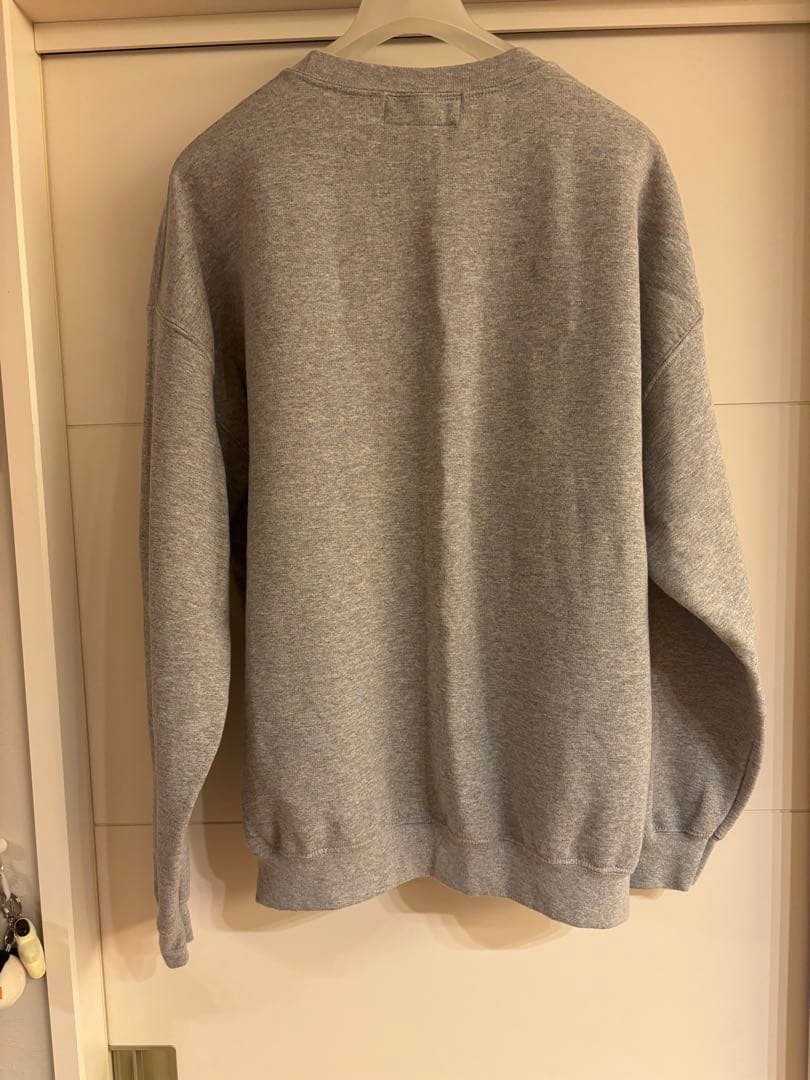 美品 WAKE MINNANO Logo Crewneck SW グレーXL