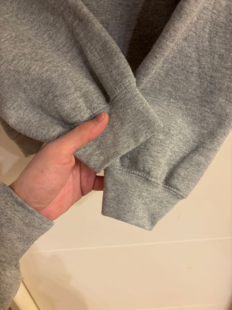 美品 WAKE MINNANO Logo Crewneck SW グレーXL