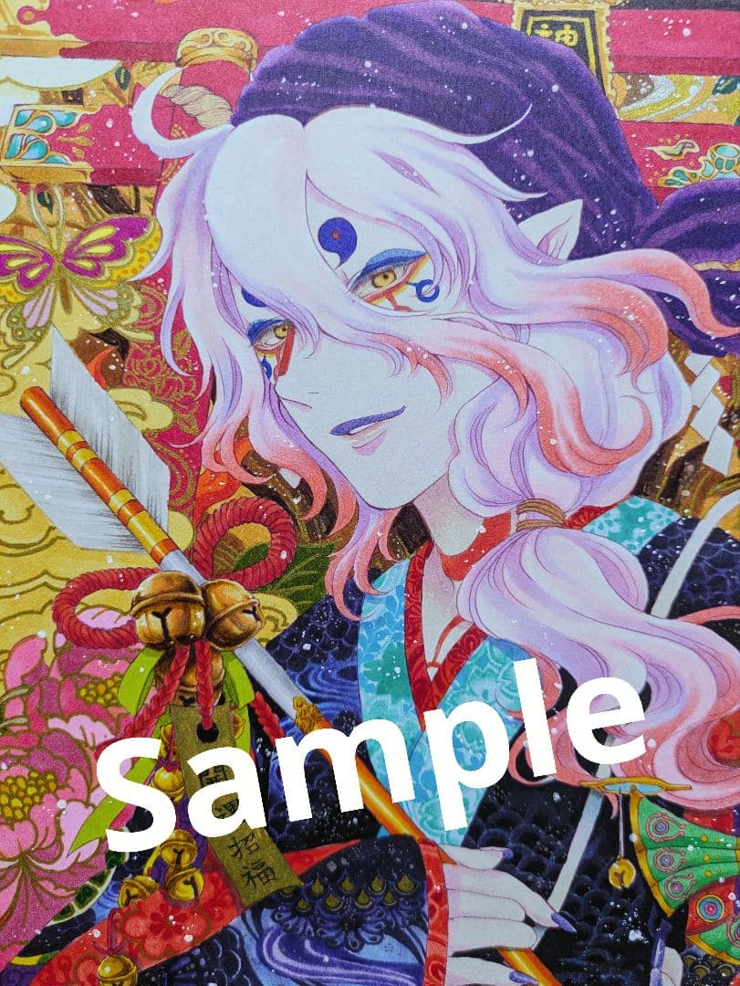 m*a様 ファンアート　モノノ怪　薬売り　お正月バージョン　原画