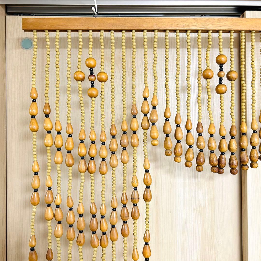幅85cm×高さ80cm 珠のれん 珠暖簾 エスニック アーチ型 珠すだれ