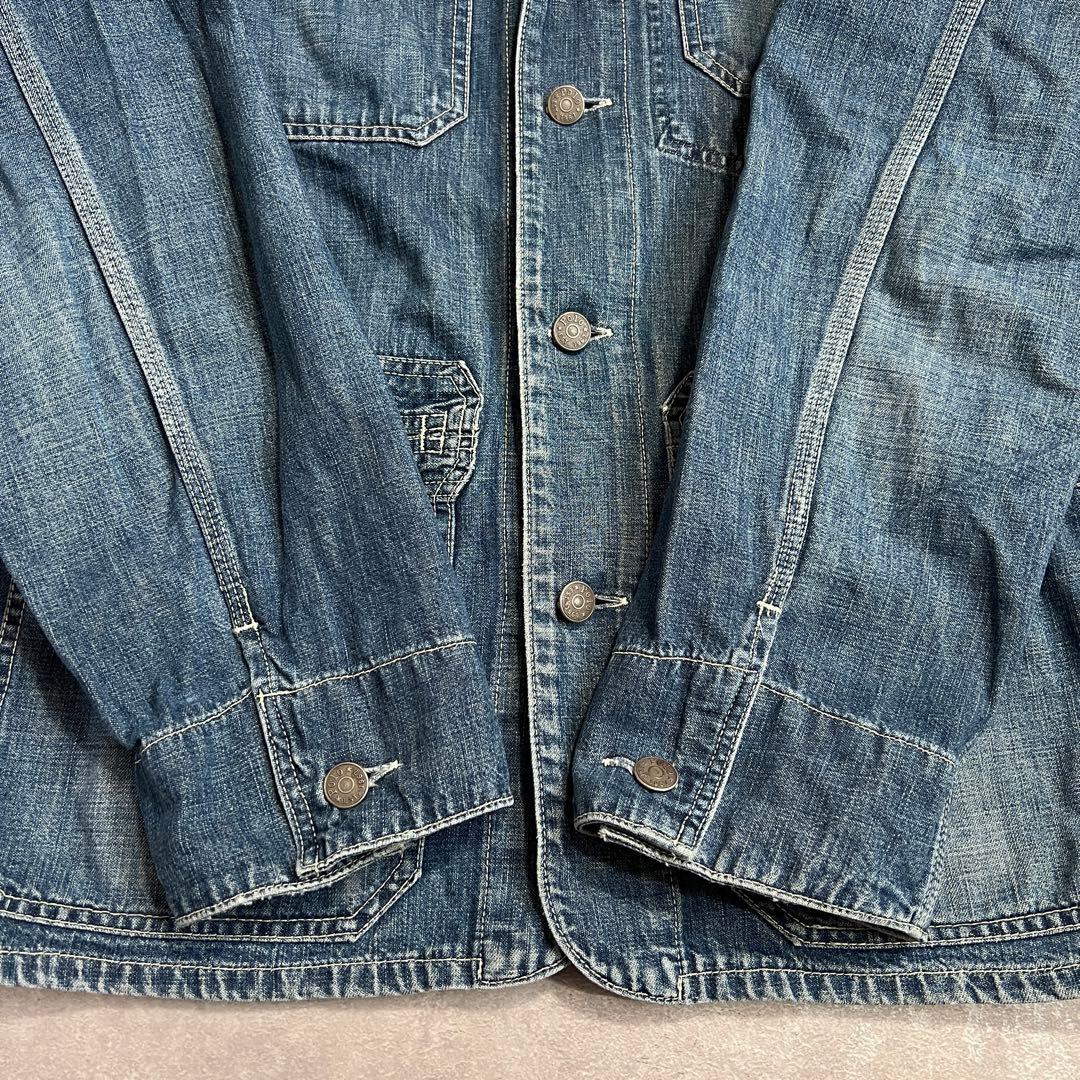 90sポロラルフローレン デニムカバーオール ワークジャケット L相当