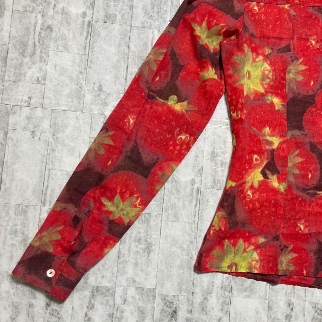 【希少デザイン】　ドルチェアンドガッパーナ D&G 長袖　シャツ　いちご総柄　M