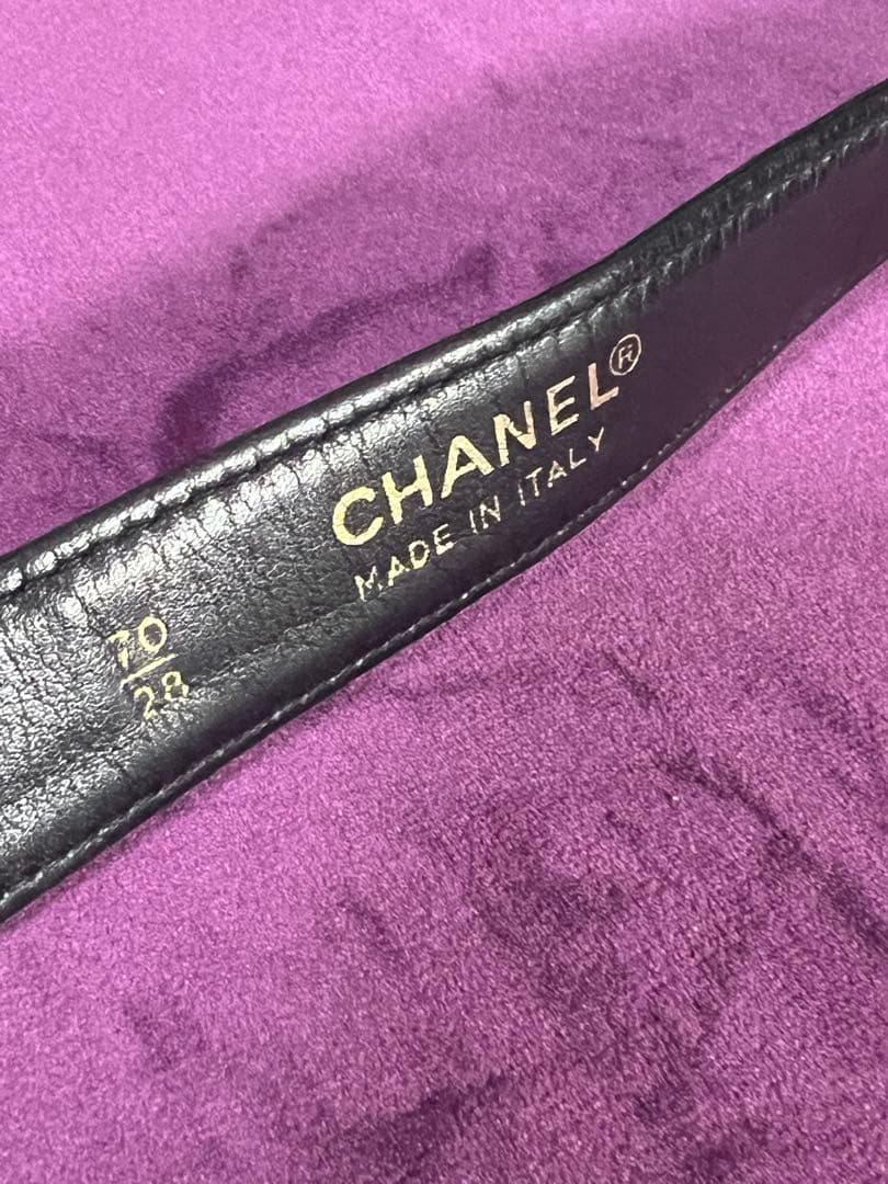 【美品】CHANEL ブラック レザー ボディバッグ