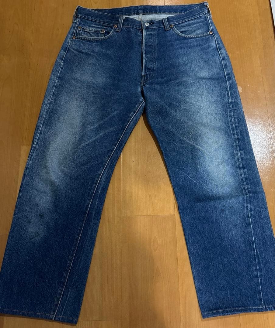 色落良ヴィンテージLEVI'S501赤耳実寸Ｗ34L27