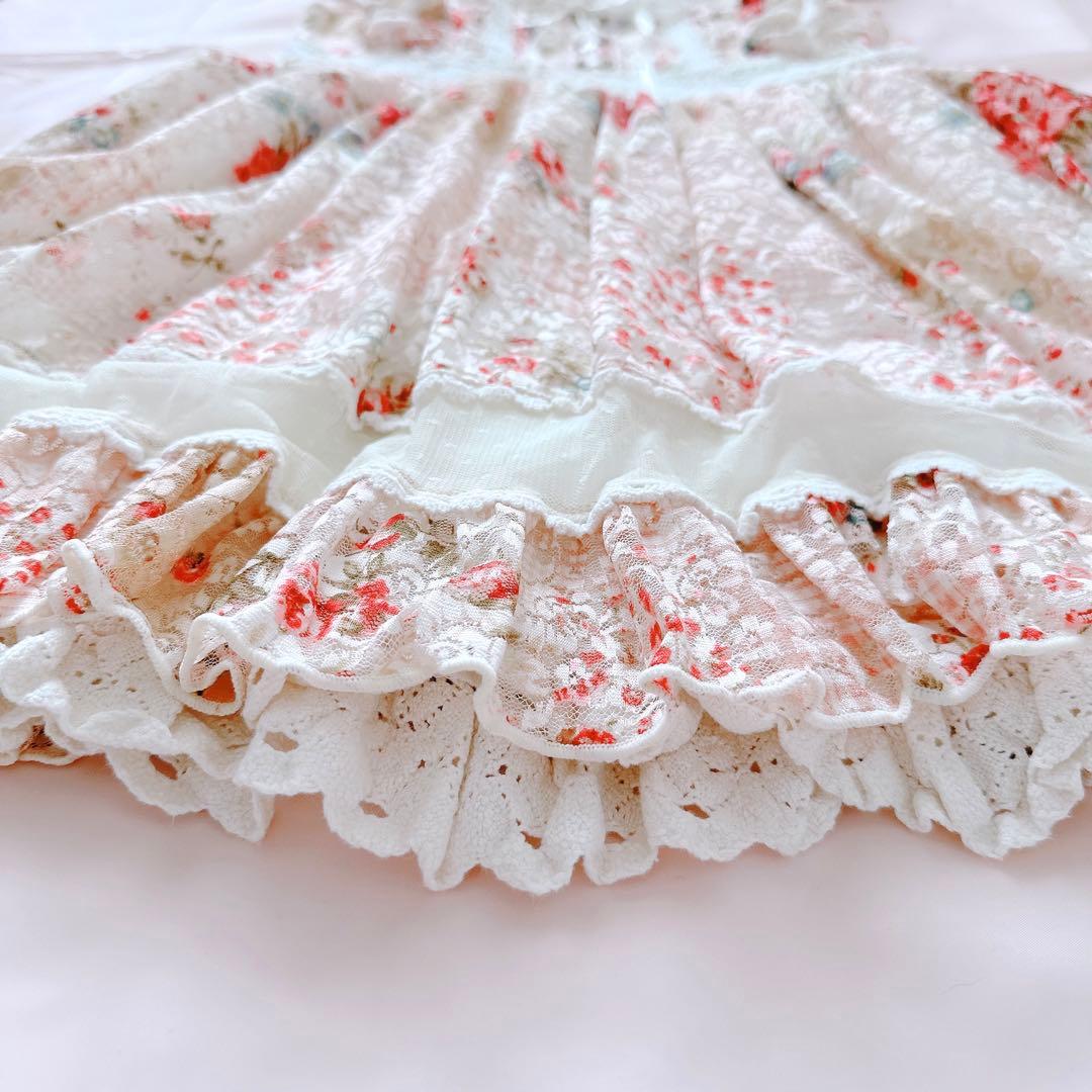 LIZLISA✨姫カジ 姫ギャル 平成 当時物 y2k レース 花柄 ワンピース