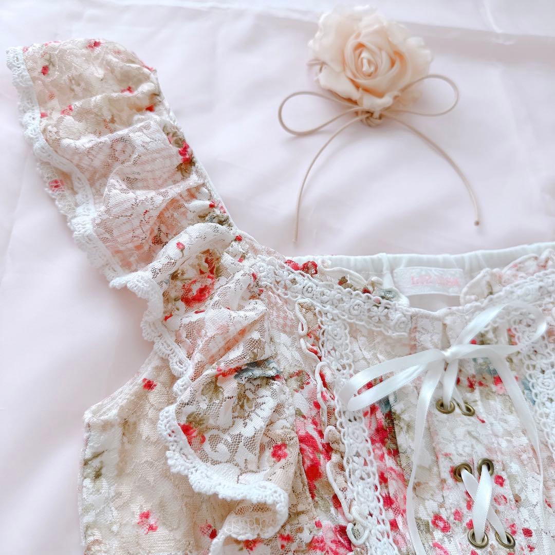 LIZLISA✨姫カジ 姫ギャル 平成 当時物 y2k レース 花柄 ワンピース