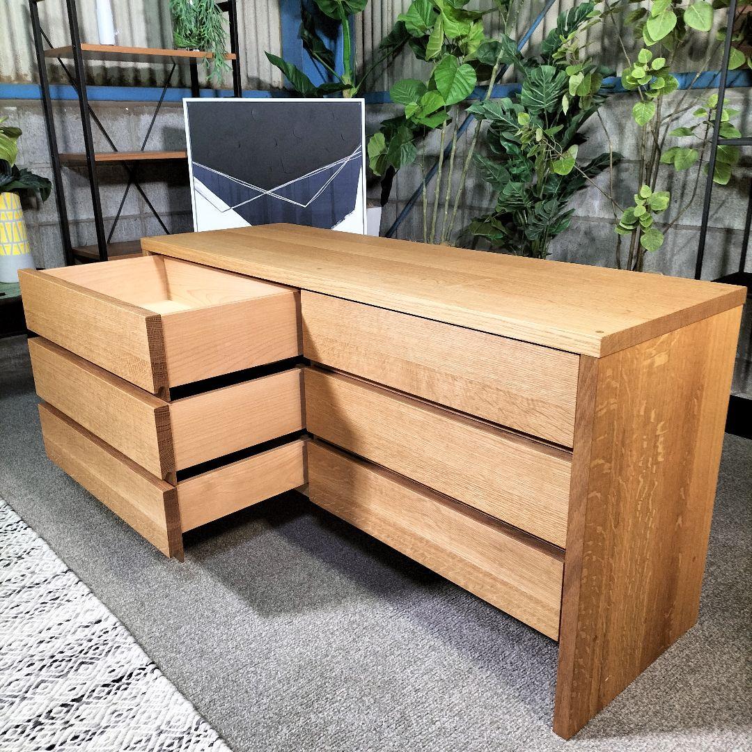 も*ふ様 MASTERWAL 収納チェスト◆ナチュラルウッド◆引き出し◆展示品(