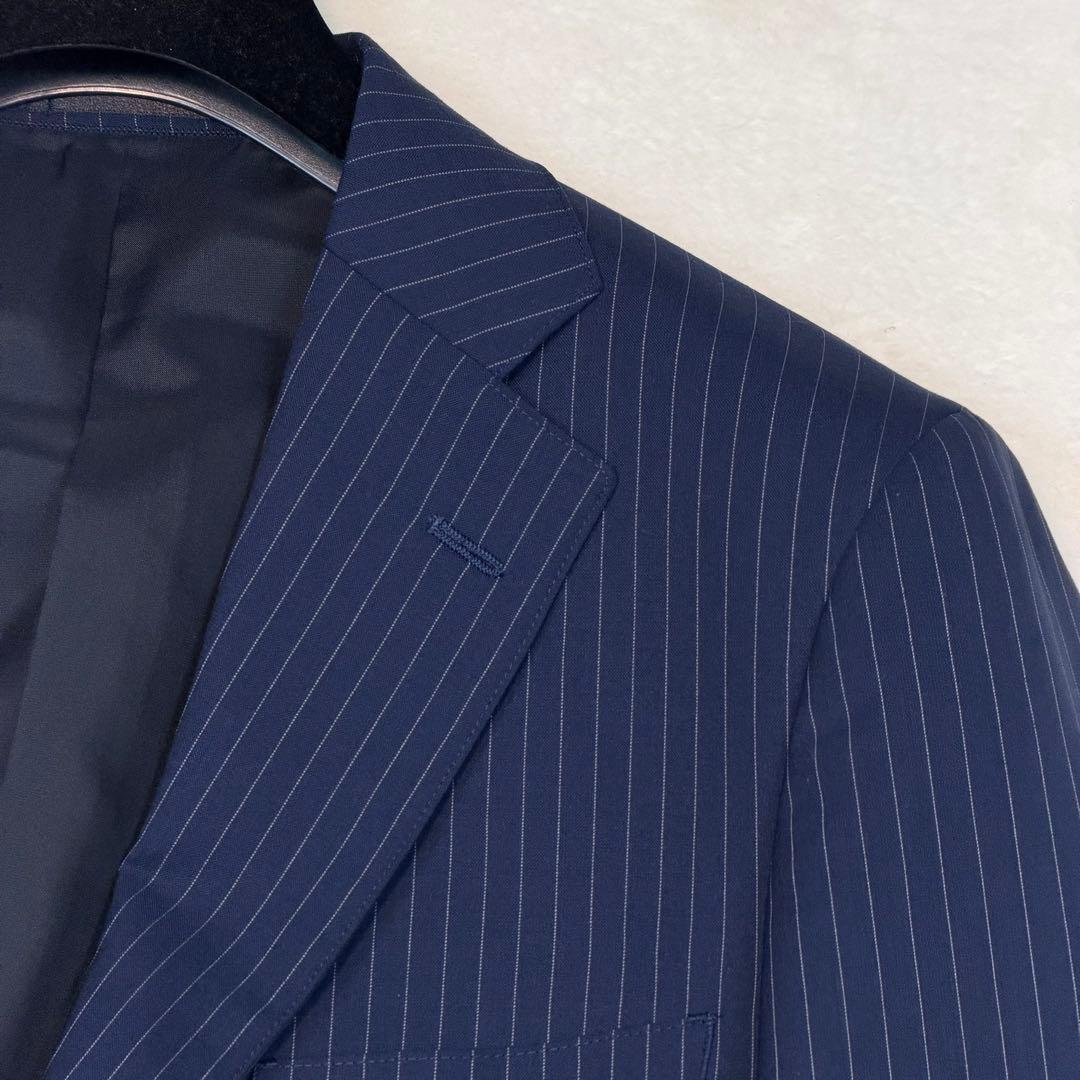 新品 XL相当 ONLY スーツ セットアップ 洗える ストレッチ ネイビー