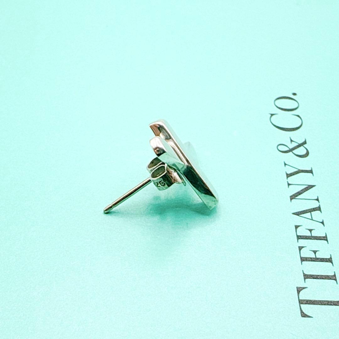 2387-2 人気✨Tiffany　キス　クロス　ピアス SV925