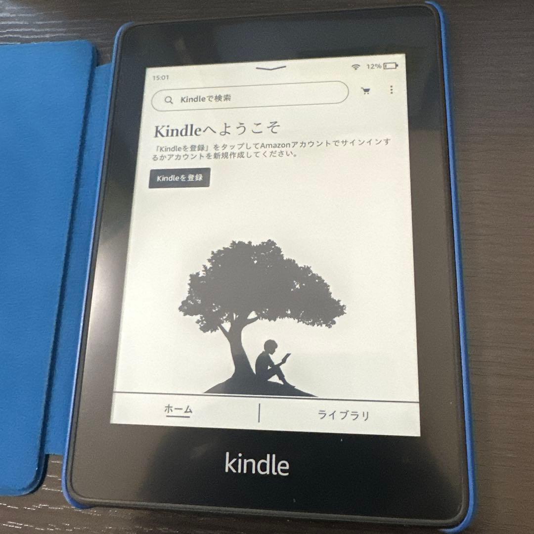 Kindle paperwhite 本体 カバー・保護フィルム付き
