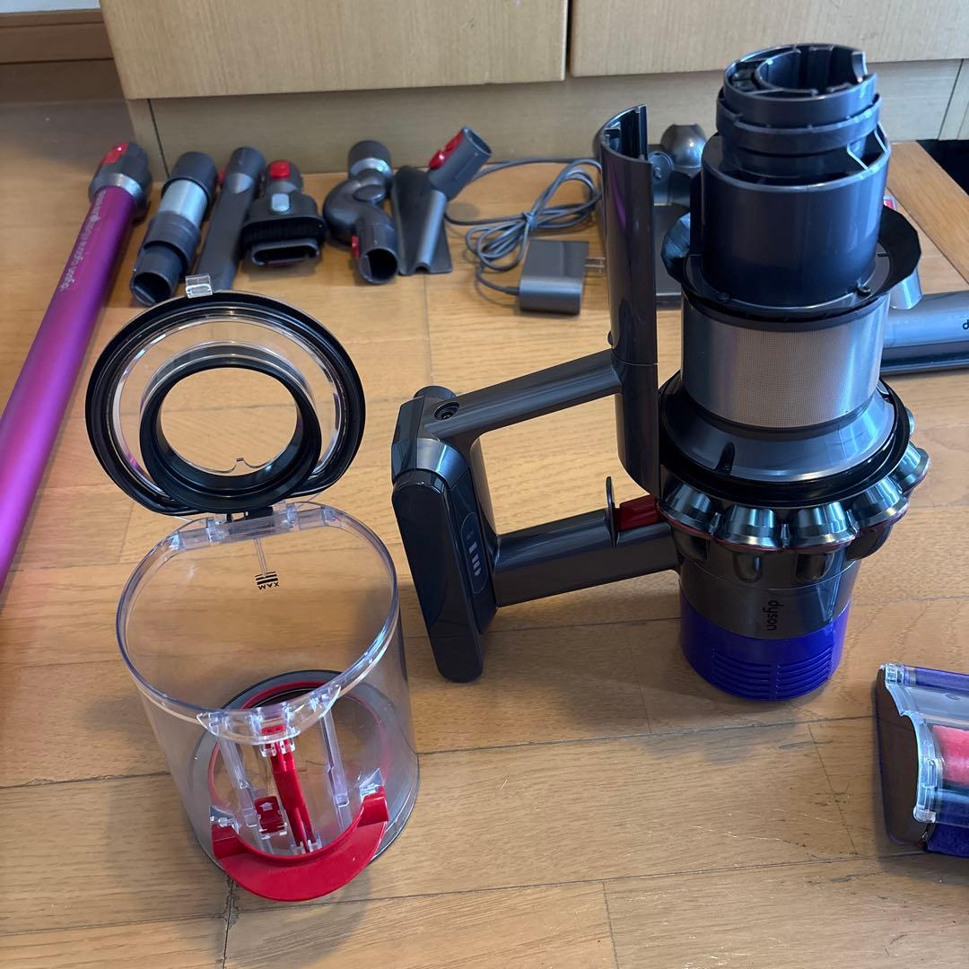 Dyson SV12分解清掃、バッテリー、エアフィルター、トリガーロック新品