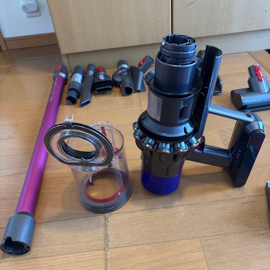 Dyson SV12分解清掃、バッテリー、エアフィルター、トリガーロック新品