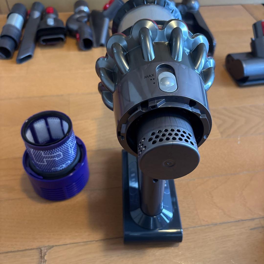 Dyson SV12分解清掃、バッテリー、エアフィルター、トリガーロック新品
