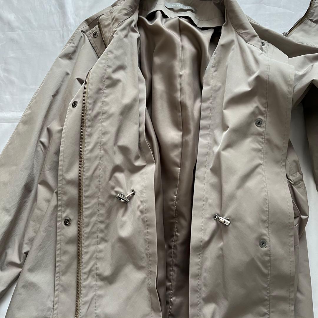 theoryluxe カーキ色 フード付きモッズコート　38