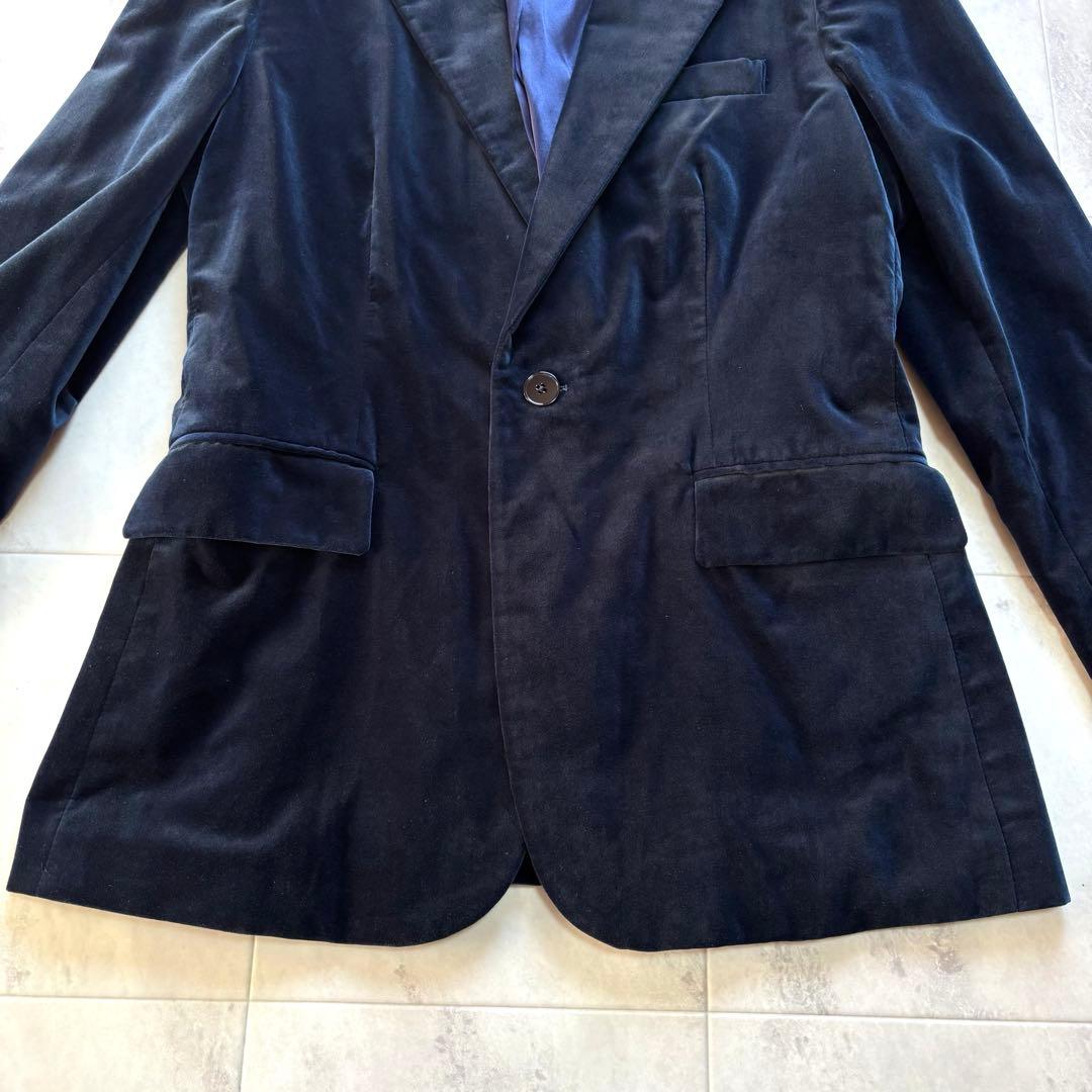 【極美品】ポロラルフローレン イタリア製 ベルベット テーラードジャケット 8