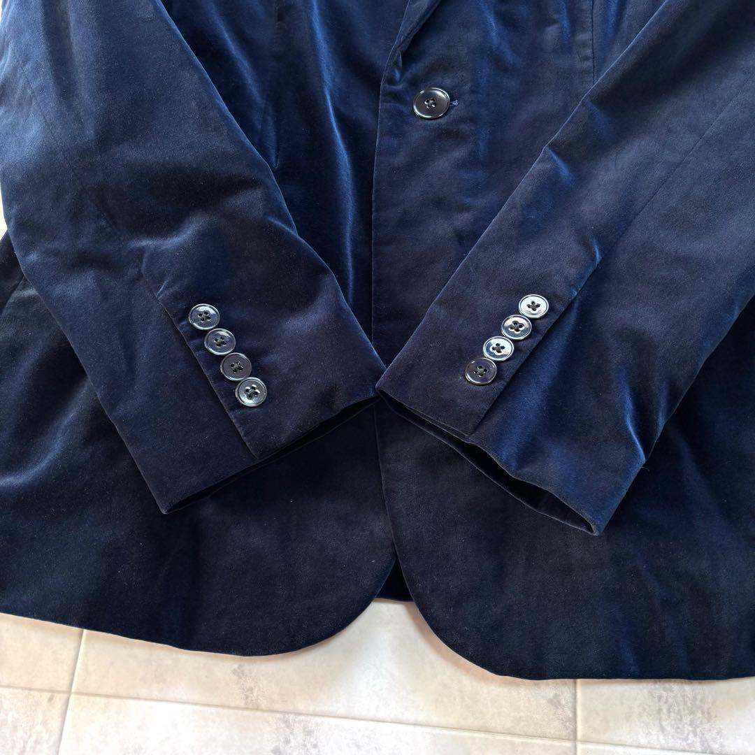 【極美品】ポロラルフローレン イタリア製 ベルベット テーラードジャケット 8
