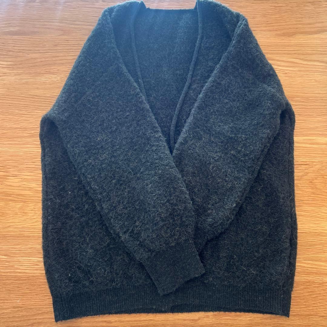 OUR 洗えるアルパカ混ふんわりニット