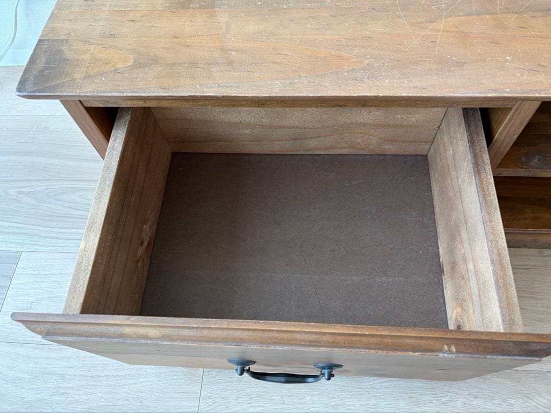 木製テレビ台 2引き出し　引取り2000円