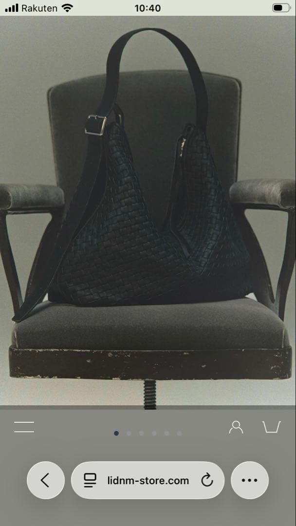 ◆新品未使用◆Llife COW LEATHER MESH BAG LIDNM