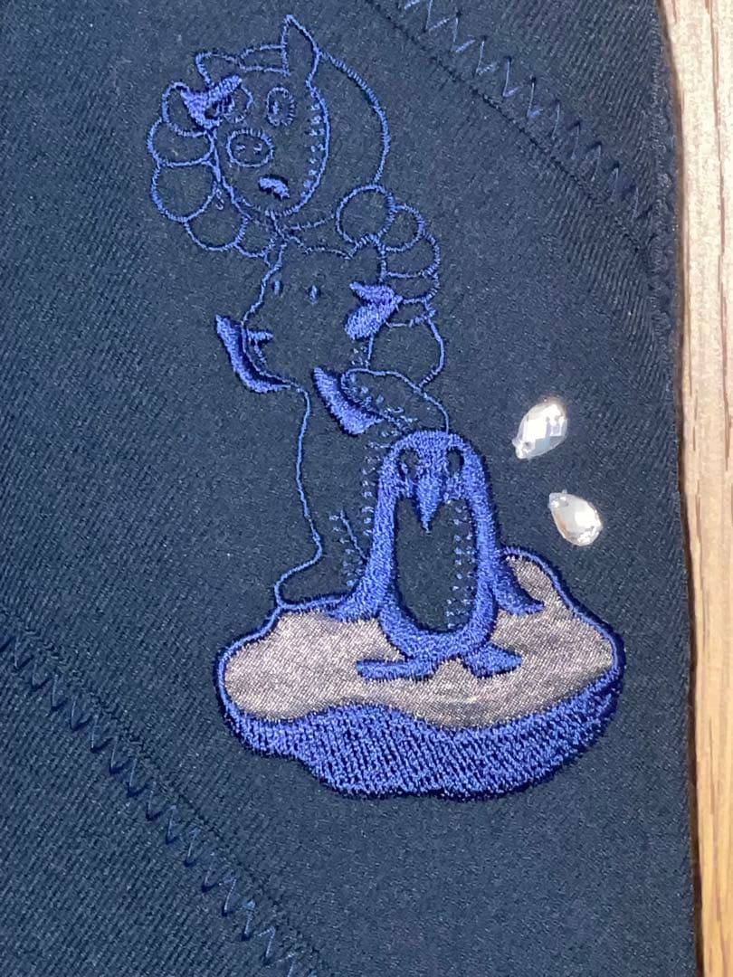 【新品タグ付き】アルベロベロストレッチ細見えパンツブタさん刺繍　ジュエルSサイズ