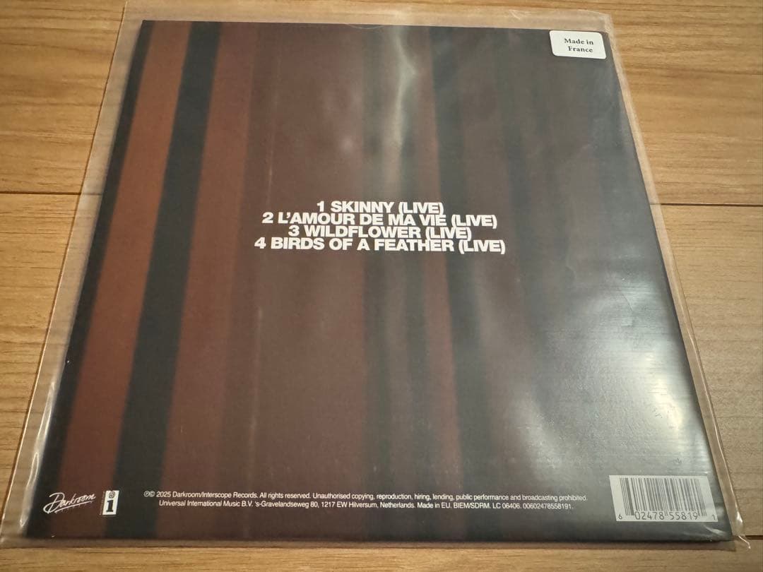 新品★BILLIE EILISH ★LIVE★RSD2025