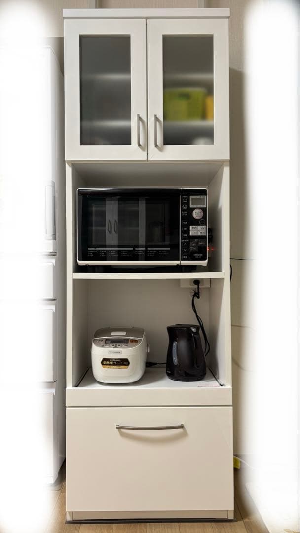 ニトリ レンジボード コパンT 60RB WH 食器棚　キッチン収納