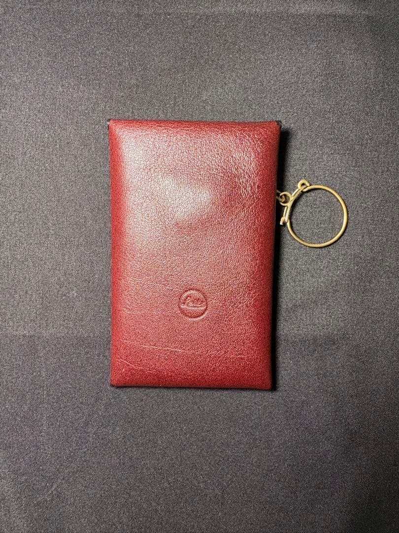 希少 Leica ライカ刻印 本革カードケース ドイツPRYM金具 キーリング付