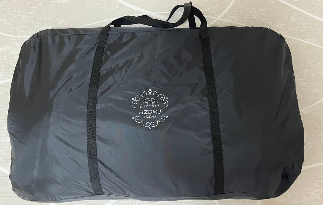 HZDMJ ベビーベッド　グレー　蚊帳なし