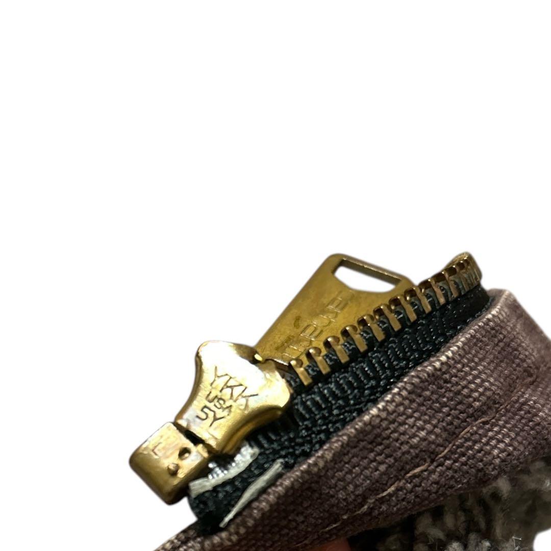 carhartt 90s ダークブラウン ダックベスト　ネイティブ柄　幾何学模様