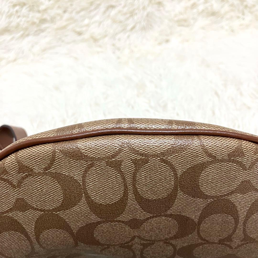 【極美品】coach ウエストバッグ PVC シグネチャー