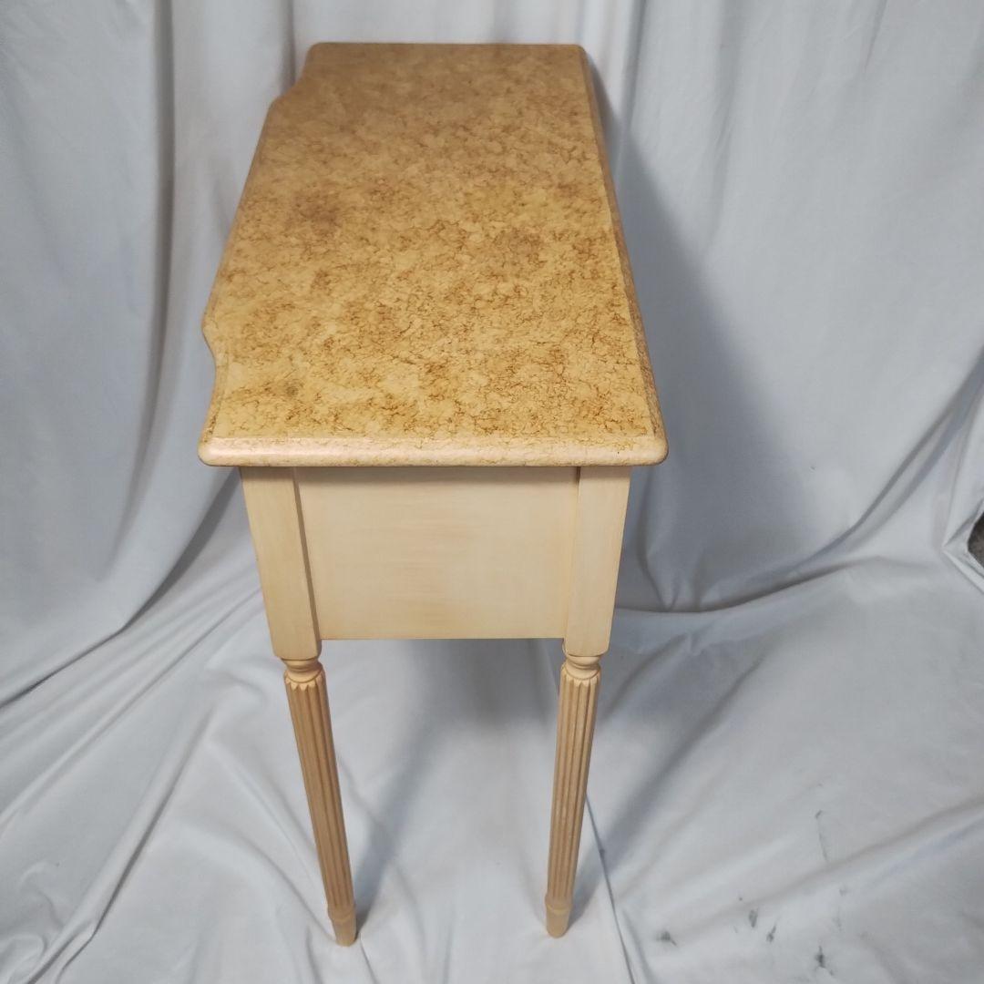 イタリア アンティーク チェストテーブル リーフ シャビーシック