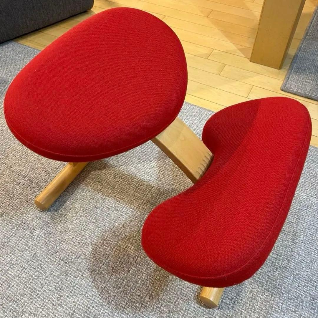 希少【ノルウェー製】【ウール100%座面】リボ社製　バランスチェア・イージー