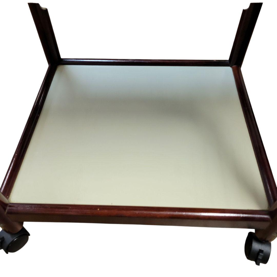 【希少】オールド カリモク ヴィンテージ レトロ 木製 キッチンワゴン