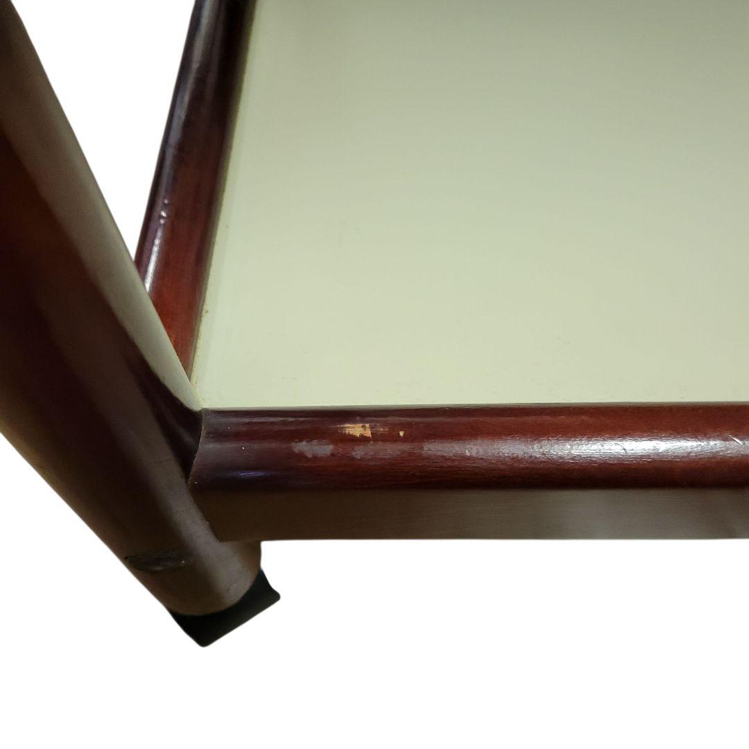 【希少】オールド カリモク ヴィンテージ レトロ 木製 キッチンワゴン