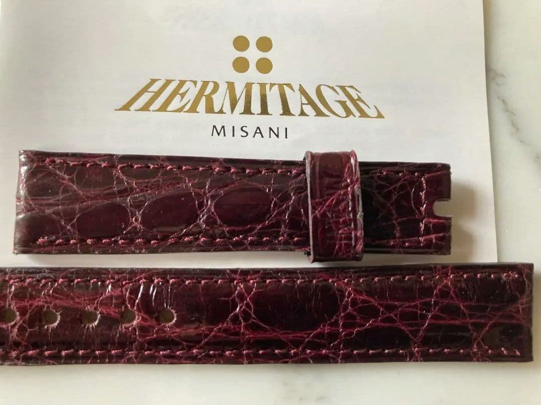 新品！MISANI 純正 革ベルト　本クロコ 　ワニ　 ミザーニ