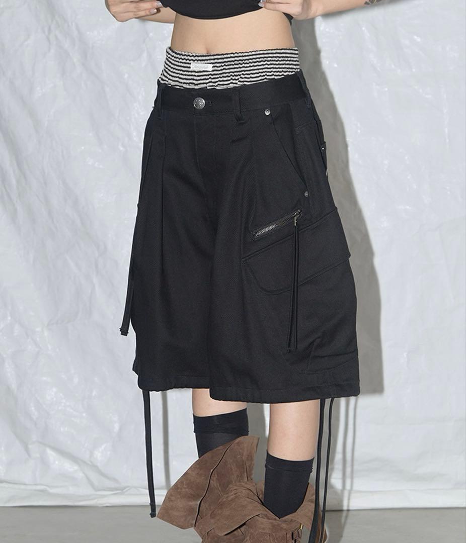 パンツ FANCY CLUB CARGO LETTERING BERMUDA PANTS