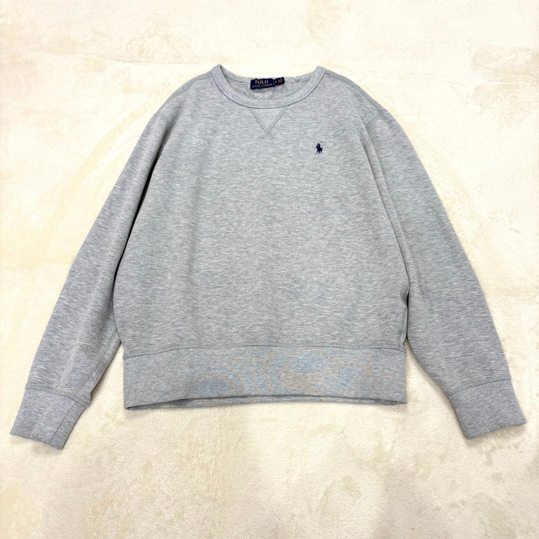 極美品✳︎ポロラルフローレン裏起毛スウェットトレーナー定番大人気グレー正規品