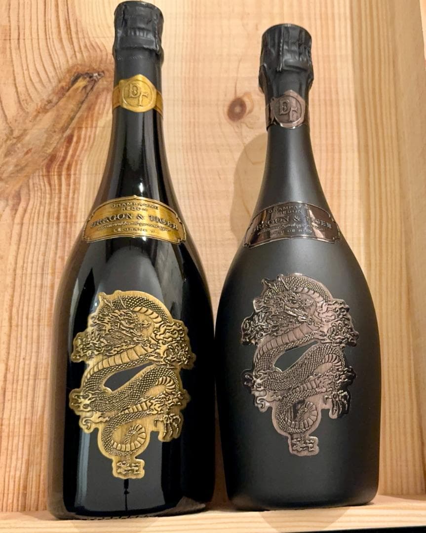 ドラゴン＆タイガー シャンパン ブラック＆ブランドブラン 2本セット 正規輸入品