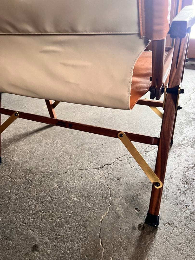 キャンプオンパレード　コンダクターズチェア　レザー