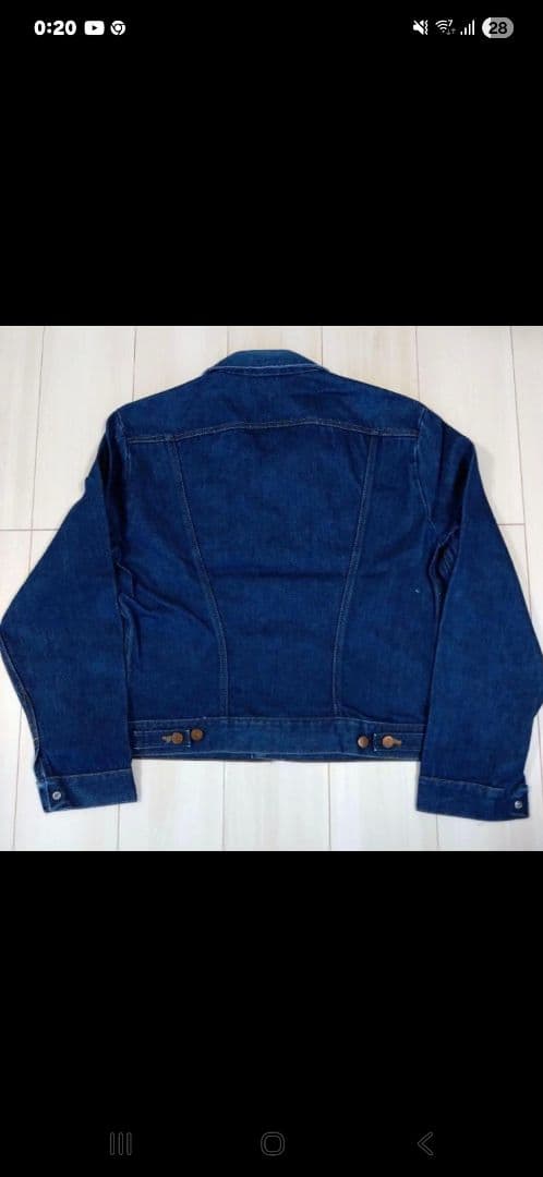 42 usa製 Wrangler 74126nv デニムジャケット