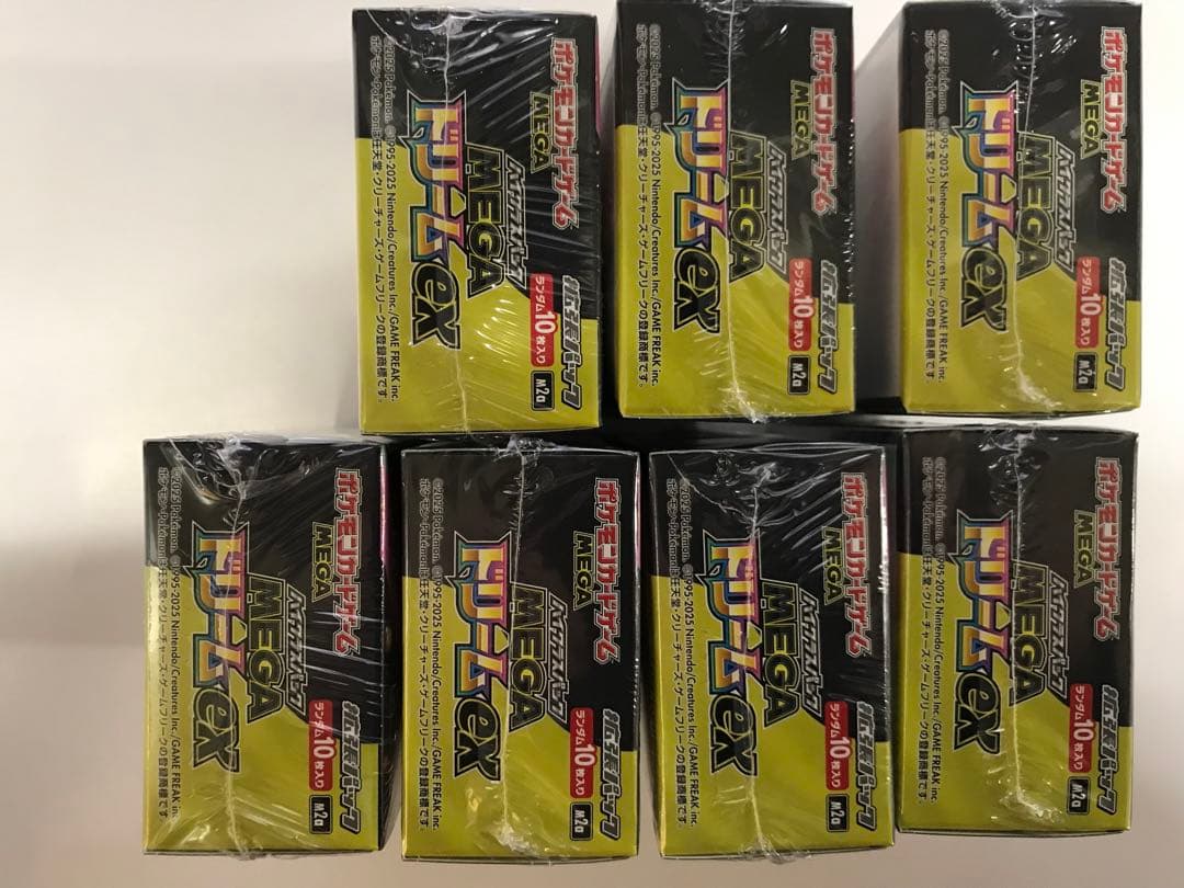 ポケモンカード　MEGAドリームex 7box新品未開封シュリンク付き