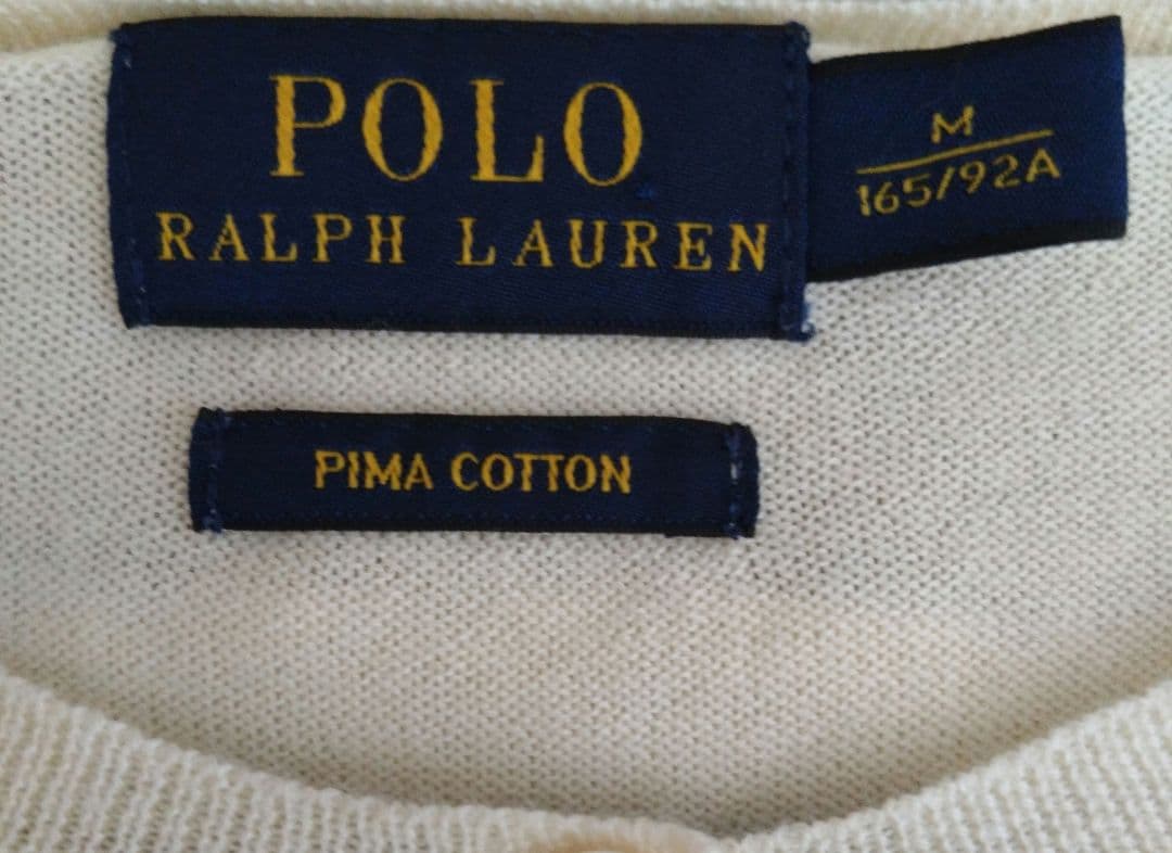 aさま専用✳POLO RALPH LAUREN カーディガン クリーム色 M