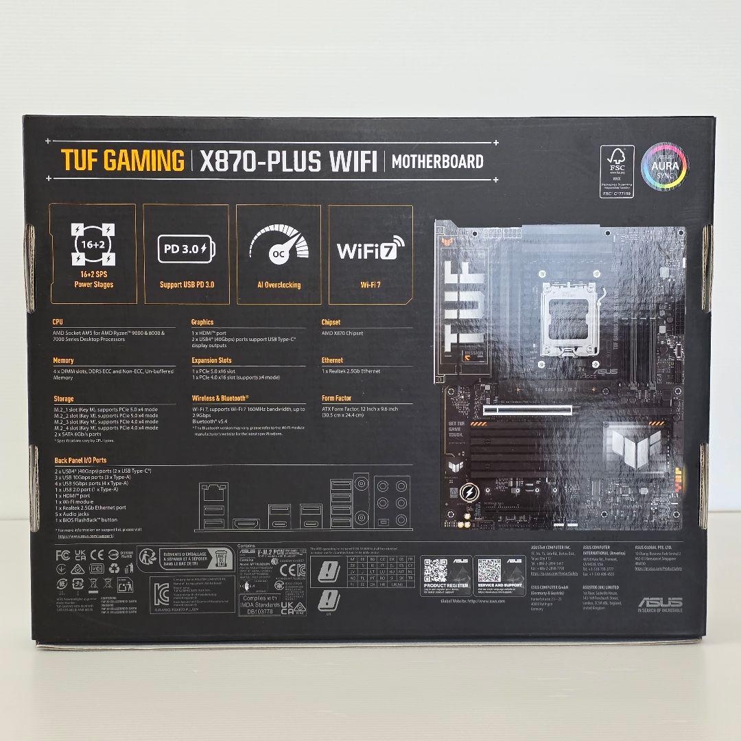 マザーボード ASUS TUF GAMING X870-PLUS WIFI X870 AM5