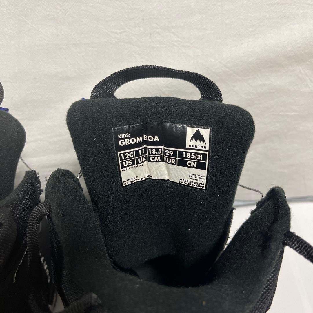 【美品】Burton 子供用スノーボードブーツ　18、5センチ