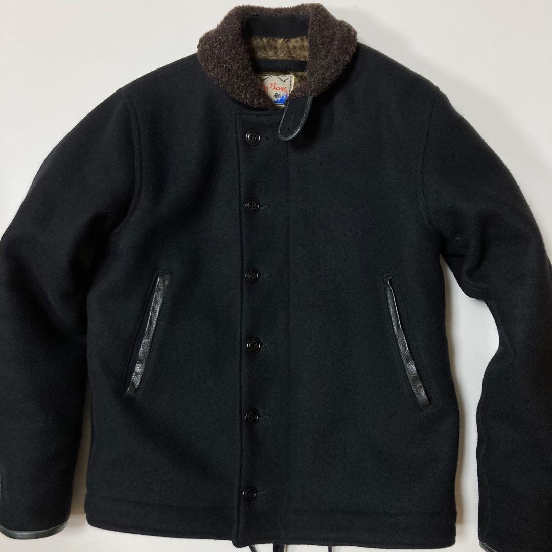 ジャケット・アウター Dry Bones N-1 Leather Combination Jacket