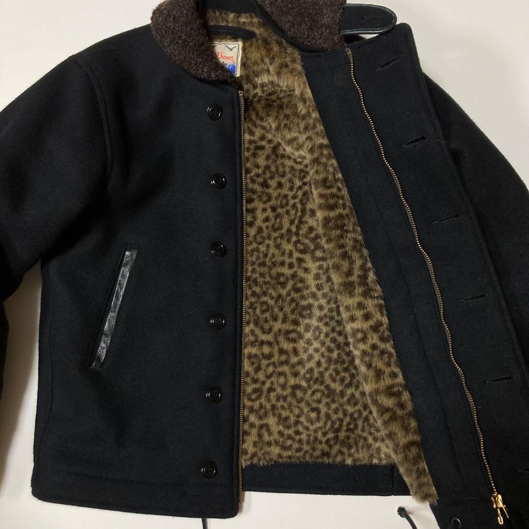 ジャケット・アウター Dry Bones N-1 Leather Combination Jacket