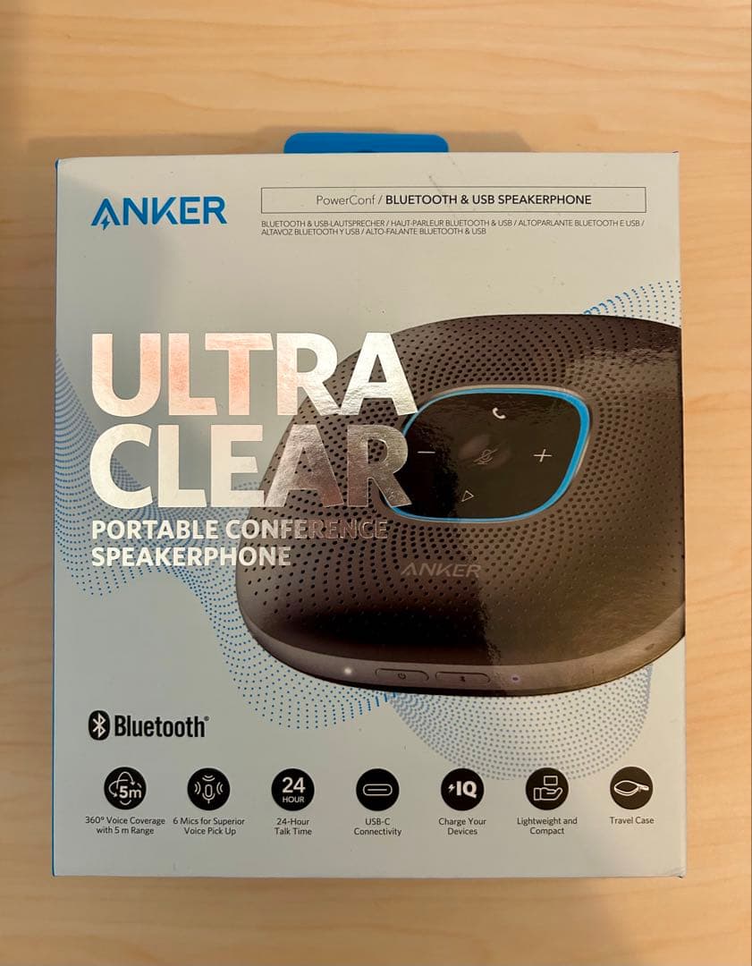 ANKER Ultra Clear ポータブル会議スピーカー
