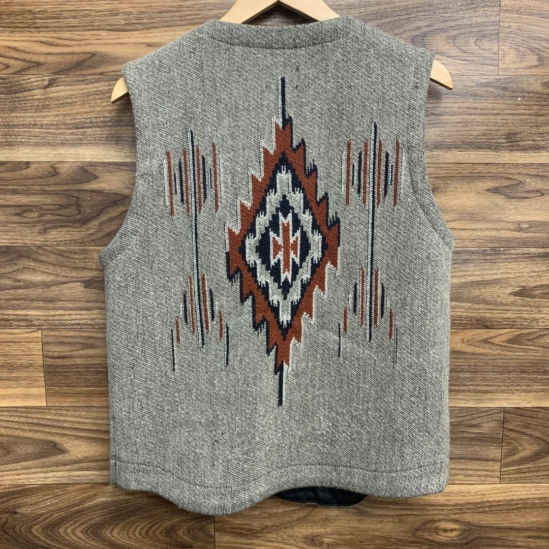 中古 DELUXEWARE ウールブランケット ネイティブ ベスト チマヨ